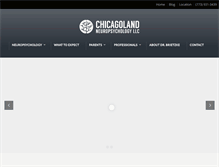 Tablet Screenshot of chicagolandneuropsychology.com